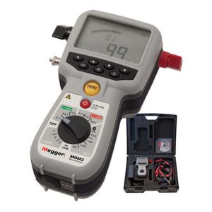 Megger BD-59092 MOM2 Hand-held Micro-ohmmeter, 220A/1000 mOhm with Clamps
