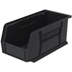 Akro-Mils 30230black Hang and Stack Bin, Black, Plastic, 5 in